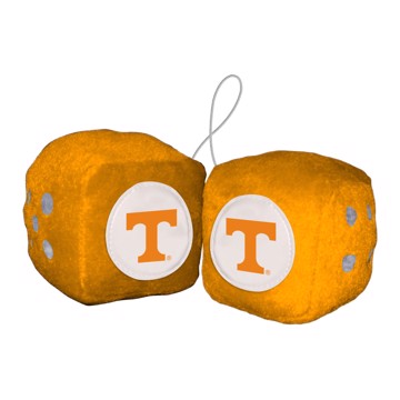 Wholesale-University of Tennessee Fuzzy Dice Tennessee Team Color Fuzzy Dice Décor 3" Set SKU: 32017