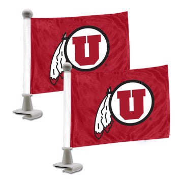 Wholesale-Utah Ambassador Flags University of Utah Ambassador Flags 4” x 6” - "Circular Feather" Primary Logo SKU: 61837