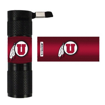 Wholesale-Utah Flashlight University of Utah Flashlight 7" x 6" x 1" - "U Feather" Primary Logo SKU: 62476