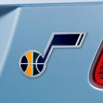 Wholesale-Utah Jazz Emblem - Color NBA Exterior Auto Accessory - Color Emblem - 2" x 3.2" SKU: 22259