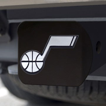 Wholesale-Utah Jazz Hitch Cover NBA Chrome Emblem on Black Hitch - 3.4" x 4" SKU: 21020