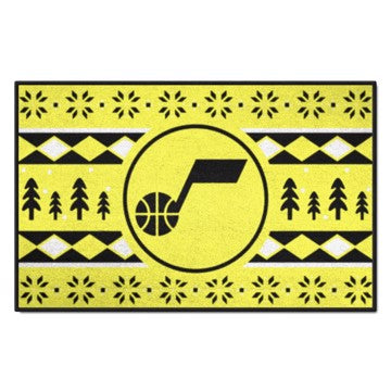 Wholesale-Utah Jazz Holiday Sweater Starter Mat NBA Accent Rug - 19" x 30" SKU: 26842