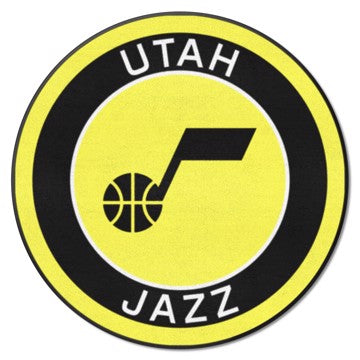 Wholesale-Utah Jazz Roundel Mat NBA Accent Rug - Round - 27" diameter SKU: 18854