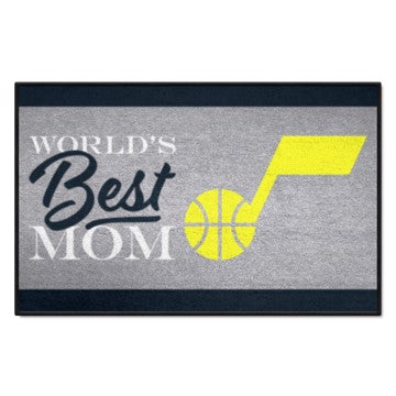 Wholesale-Utah Jazz Starter Mat - World's Best Mom NBA Accent Rug - 19" x 30" SKU: 34197