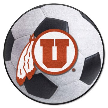 Wholesale-Utah Utes Soccer Ball Mat 27" diameter SKU: 3129