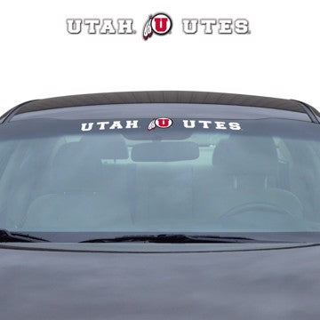 Wholesale-Utah Windshield Decal University of Utah Windshield Decal 34” x 3.5 - Primary Logo and Team Wordmark SKU: 61534