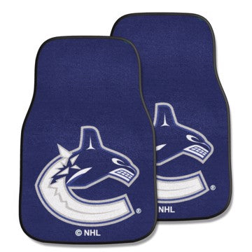 Wholesale-Vancouver Canucks 2-pc Carpet Car Mat Set NHL Auto Floor Mat - 2 piece Set - 17" x 27" SKU: 10452