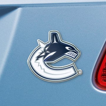 Wholesale-Vancouver Canucks Color Emblem NHL Exterior Auto Accessory - Color Emblem - 2" x 3.2" SKU: 22797