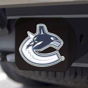 Wholesale-Vancouver Canucks Hitch Cover NHL Color Emblem on Black Hitch - 3.4" x 4" SKU: 22799