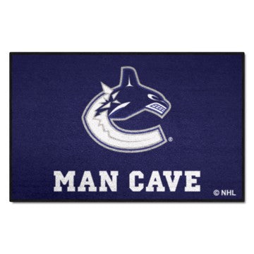 Wholesale-Vancouver Canucks Man Cave Starter NHL Accent Rug - 19" x 30" SKU: 14498