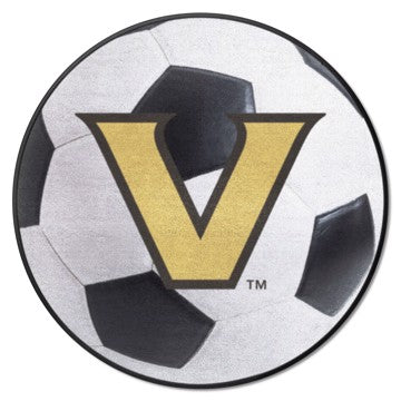 Wholesale-Vanderbilt Commodores Soccer Ball Mat 27" diameter SKU: 610
