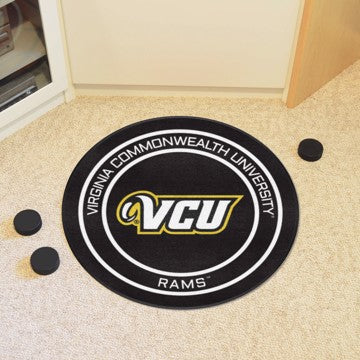 Wholesale-VCU Puck Mat VCU Hockey Puck Rug - 27in. Diameter SKU: 33233