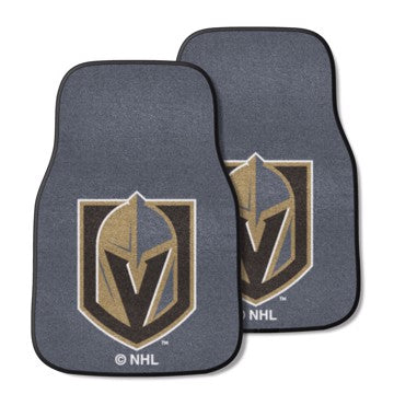 Wholesale-Vegas Golden Knights 2-pc Carpet Car Mat Set NHL Auto Floor Mat - 2 piece Set - 17" x 27" SKU: 22899