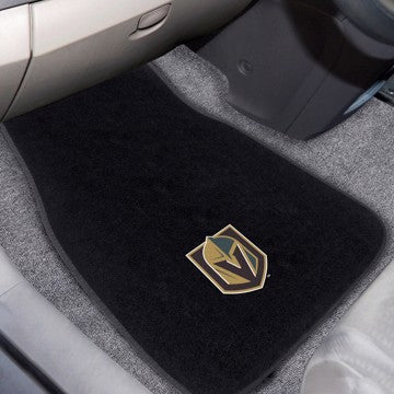 Wholesale-Vegas Golden Knights 2-pc Embroidered Car Mat Set NHL Auto Floor Mat - 2 piece Set - 17" x 25.5" SKU: 24549