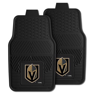 Wholesale-Vegas Golden Knights 2-pc Vinyl Car Mat Set NHL Auto Floor Mat - 2 piece Set - 17" x 27" SKU: 22901