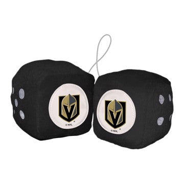 Wholesale-Vegas Golden Knights Fuzzy Dice NHL 3" Cubes SKU: 32005