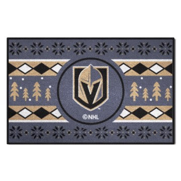 Wholesale-Vegas Golden Knights Holiday Sweater Starter Mat NHL Accent Rug - 19" x 30" SKU: 26875