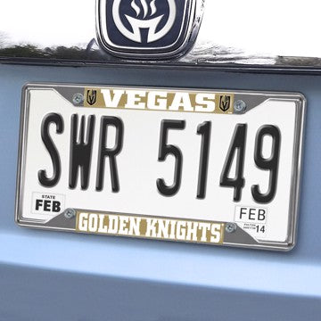 Wholesale-Vegas Golden Knights License Plate Frame NHL Exterior Auto Accessory - 6.25" x 12.25" SKU: 24561