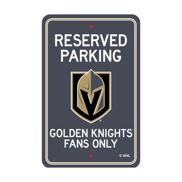 Wholesale-Vegas Golden Knights Reserved Parking Sign NHL Lightweight Décor - 18" X 11.5" SKU: 32186