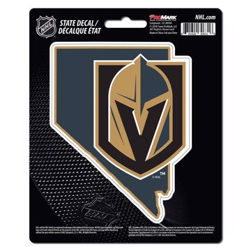 Wholesale-Vegas Golden Knights State Shape Decal NHL 1 piece - 5” x 6.25” (total) SKU: 61319
