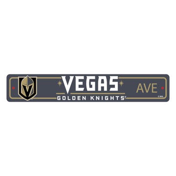 Wholesale-Vegas Golden Knights Street Sign NHL Lightweight Décor - 4" X 24" SKU: 32237