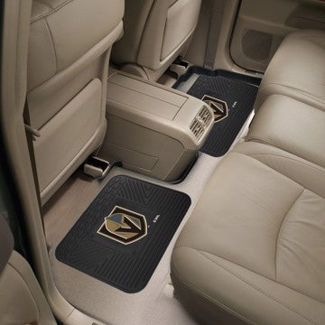 Wholesale-Vegas Golden Knights Utility Mat Set NHL Back Seat Car Floor Mats - 2 Piece Set - 14" x 17" SKU: 22903