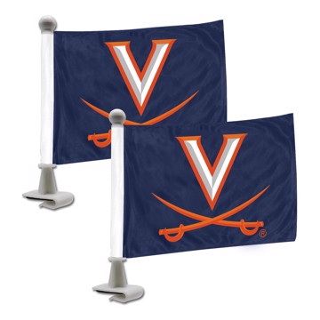 Wholesale-Virginia Ambassador Flags University of Virginia Ambassador Flags 4” x 6” - "V and Swords" Priamry Logo SKU: 61934