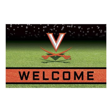 Wholesale-Virginia Cavaliers Crumb Rubber Door Mat NCAA Outdoor Door Mat - 18" x 30" SKU: 28061