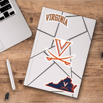 Wholesale-Virginia Decal 3-pk University of Virginia Decal 3-pk 5” x 6.25” - 3 Various Logos / Wordmark SKU: 61065