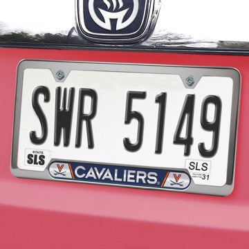 Wholesale-Virginia Embossed License Plate Frame NCAA - 12.25” x 6.25” SKU: 63370