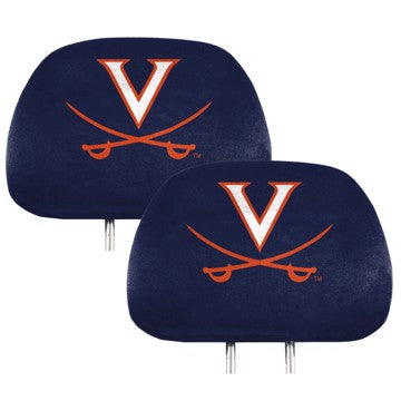 Wholesale-Virginia Printed Headrest Cover University of Virginia Printed Headrest Cover 14” x 10” - "V and Swords" Priamry Logo SKU: 62077