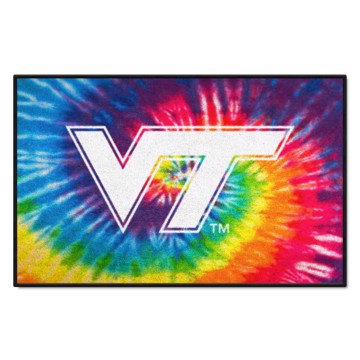 Wholesale-Virginia Tech Hokies Starter Mat - Tie Dye 19"x30" SKU: 34082