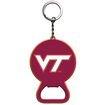Wholesale-Virginia Tech Keychain Bottle Opener Virginia Tech Keychain Bottle Opener 3” x 3” - "VT" Primary Logo SKU: 62525
