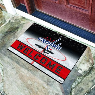 Wholesale-Washington Capitals Crumb Rubber Door Mat NHL Outdoor Door Mat - 18" x 30" SKU: 21290