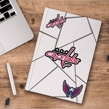 Wholesale-Washington Capitals Decal 3-pk NHL 3 Piece - 5” x 6.25” (total) SKU: 61005