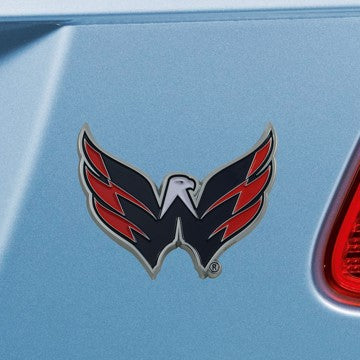 Wholesale-Washington Capitals Emblem NHL Exterior Auto Accessory - Color Emblem - 2" x 3.2" SKU: 22800