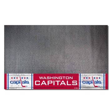 Wholesale-Washington Capitals Grill Mat - Retro Collection NHL Vinyl Mat - 26" x 42" SKU: 35604