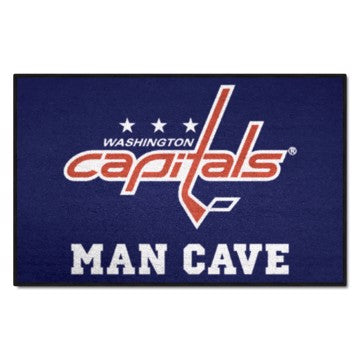 Wholesale-Washington Capitals Man Cave Starter NHL Accent Rug - 19" x 30" SKU: 14502