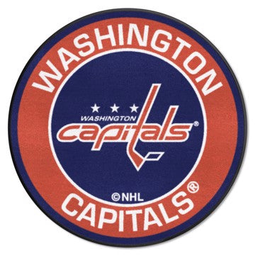 Wholesale-Washington Capitals Roundel Mat NHL Accent Rug - Round - 27" diameter SKU: 18890