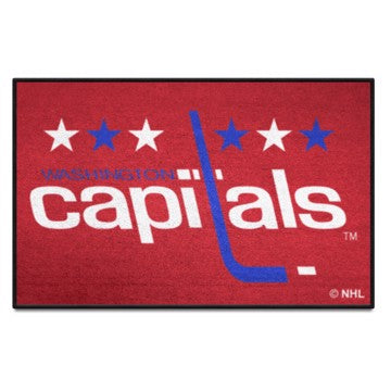 Wholesale-Washington Capitals Starter Mat - Retro Collection NHL Accent Rug - 19" x 30" SKU: 35601