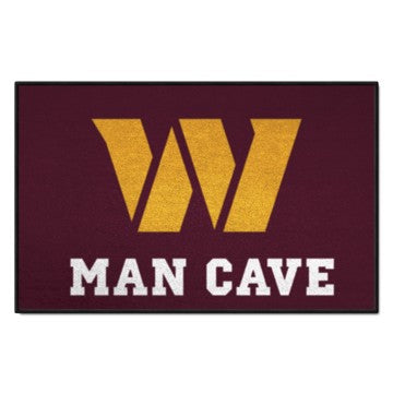Wholesale-Washington Commanders Man Cave Starter NFL Accent Rug - 19" x 30" SKU: 14386