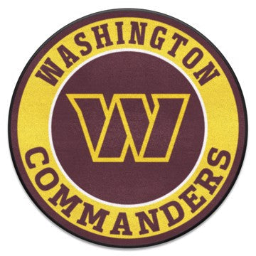 Wholesale-Washington Commanders Roundel Mat NFL Accent Rug - Round - 27" diameter SKU: 17979