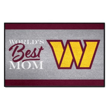 Wholesale-Washington Commanders Starter Mat - World's Best Mom NFL Accent Rug - 19" x 30" SKU: 18047