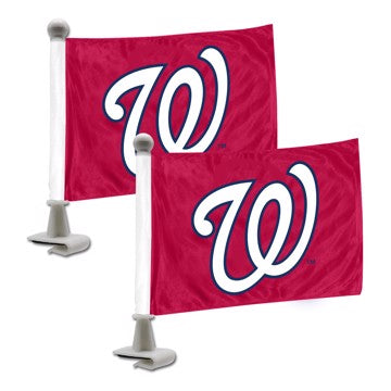 Wholesale-Washington Nationals Ambassador Flags MLB Mini Suto Flags - 2 Piece - 4" x 6" SKU: 61854