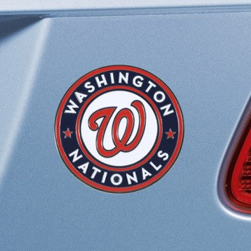 Wholesale-Washington Nationals Emblem - Color MLB Exterior Auto Accessory - Color Emblem - 3.2" x 3" SKU: 26750