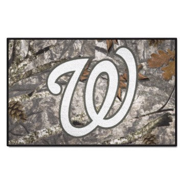 Wholesale-Washington Nationals Starter Mat - Camo MLB Accent Rug - 19" x 30" SKU: 34970