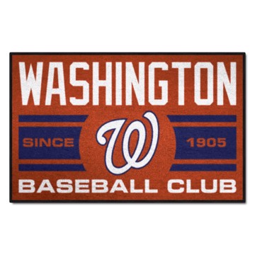 Wholesale-Washington Nationals Starter Mat - Uniform MLB Accent Rug - 19" x 30" SKU: 18488