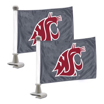 Wholesale-Washington State Ambassador Flags Washington State University Ambassador Flags 4” x 6” - "Cougar Head" Primary Logo SKU: 61936