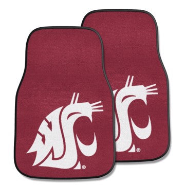 Wholesale-Washington State Cougars 2-pc Carpet Car Mat Set 17in. x 27in. - 2 Pieces SKU: 5509