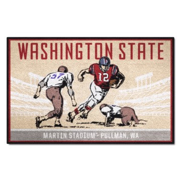 Wholesale-Washington State Cougars Starter Mat - Ticket 19"x30" SKU: 28117